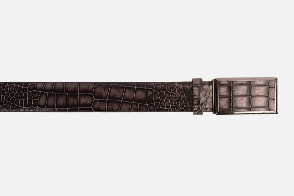The Mississippi Gray Leather Belt - Vinci Leather
