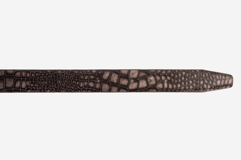 The Mississippi Gray Leather Belt - Vinci Leather