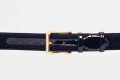 The Casaletti Navy Blue Leather Belt - Vinci Leather