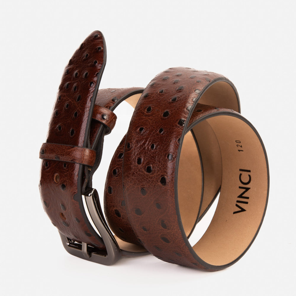 The Johannesburg Brown Leather Belt - Vinci Leather
