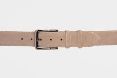 The Bari Beige Leather Belt - Vinci Leather