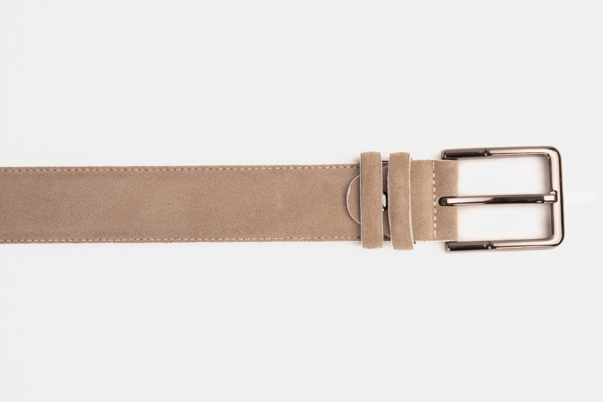 The Bari Beige Leather Belt - Vinci Leather