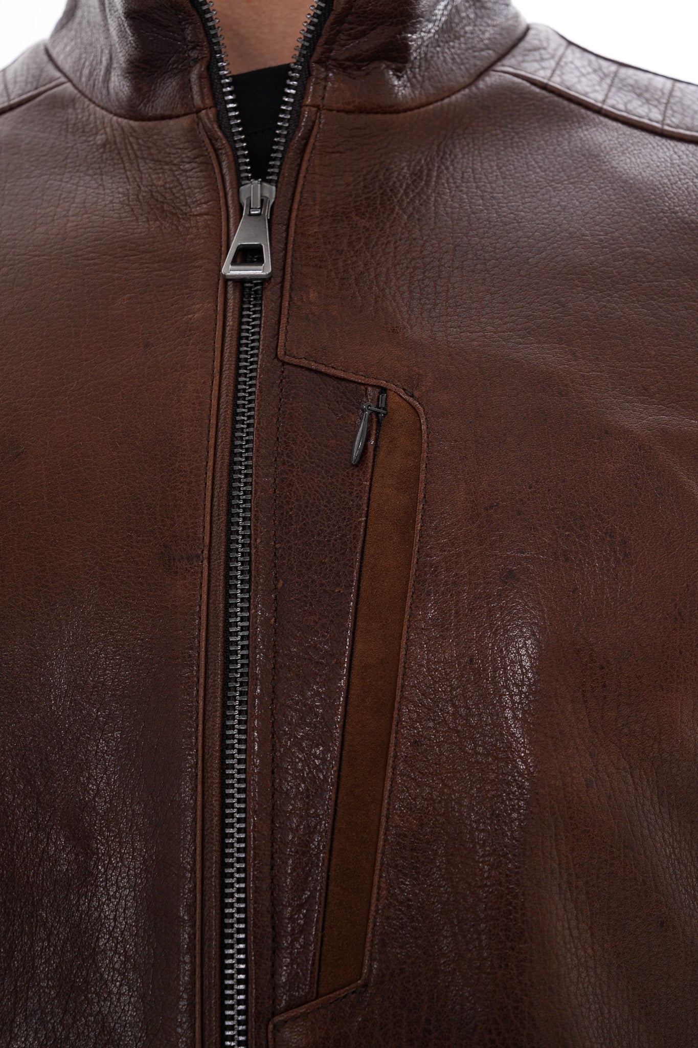 The Marco Brown Leather Jacket - Vinci Leather
