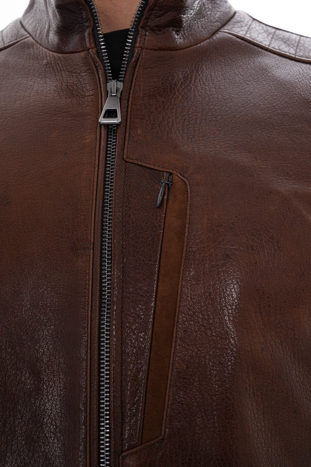 The Marco Brown Leather Jacket - Vinci Leather