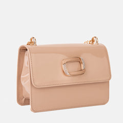 The Ferrara Cream Patent Leather Handbag - Vinci Leather