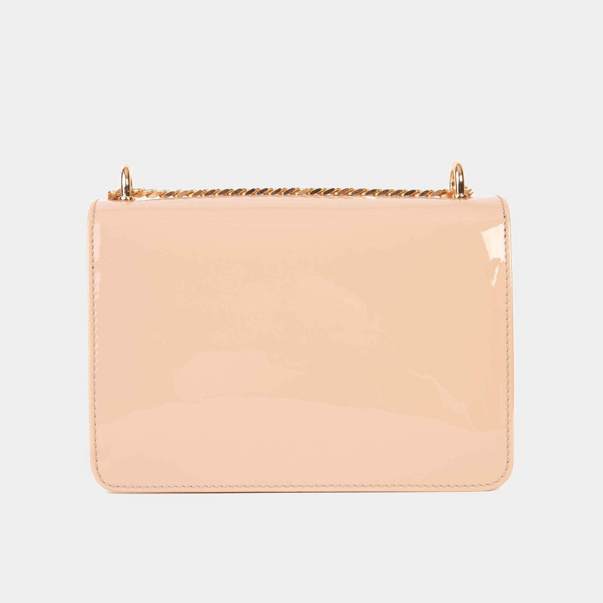 The Ferrara Cream Patent Leather Handbag - Vinci Leather