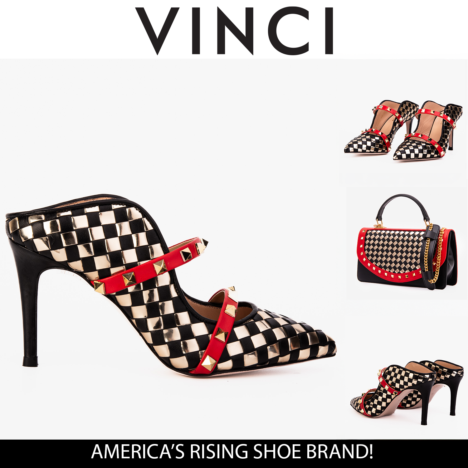 The Dosso Black Handwoven Leather Pointy Toe Sandal - Vinci Leather