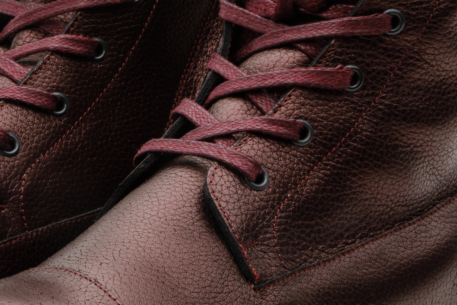 The Kajapati Burgundy Leather Natural Fur Mid Calf Boot - Vinci Leather