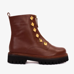 The Ottawa Brown Leather Ankle Boot - Vinci Leather