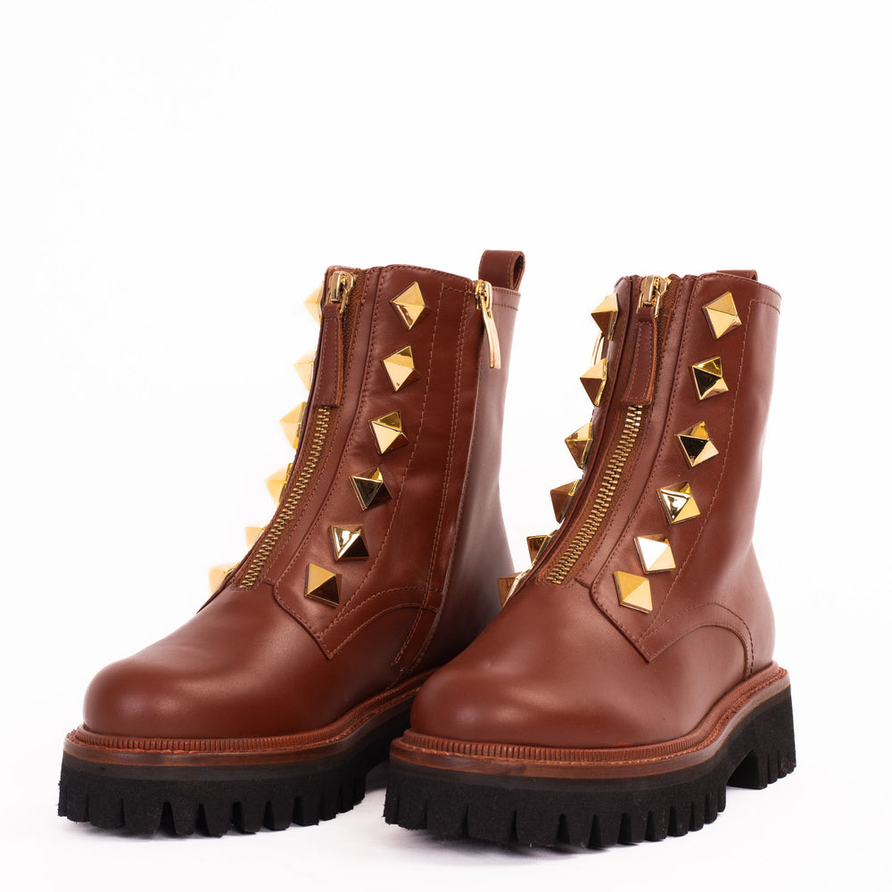 The Ottawa Brown Leather Ankle Boot - Vinci Leather