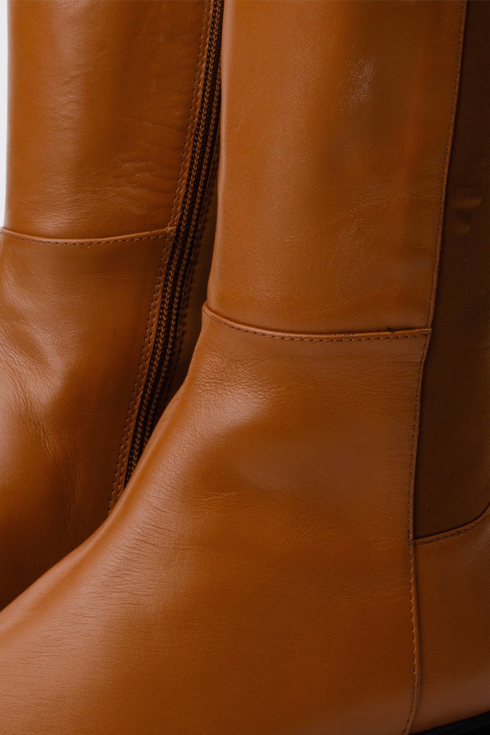 The  Harmony Belle Tan Leather Knee High Boot - Vinci Leather