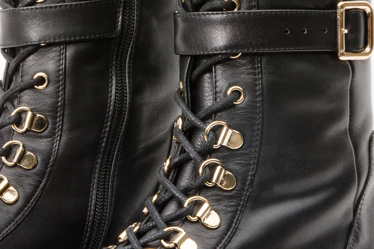The Istinye Black Leather Knee High Lace-Up Boot Limited Edition - Vinci Leather