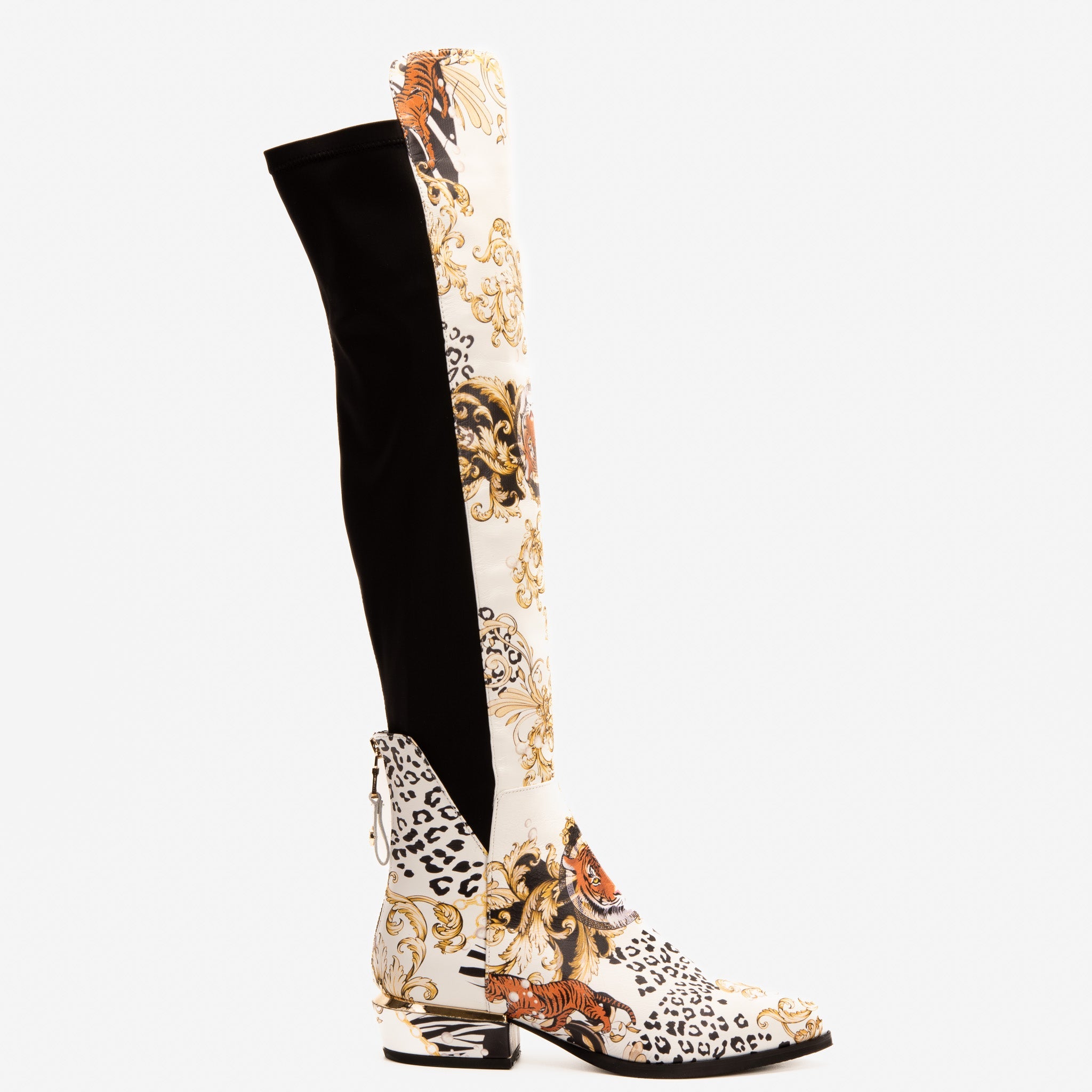 The Perugia Leather Pointy Toe Knee High Boot - Vinci Leather