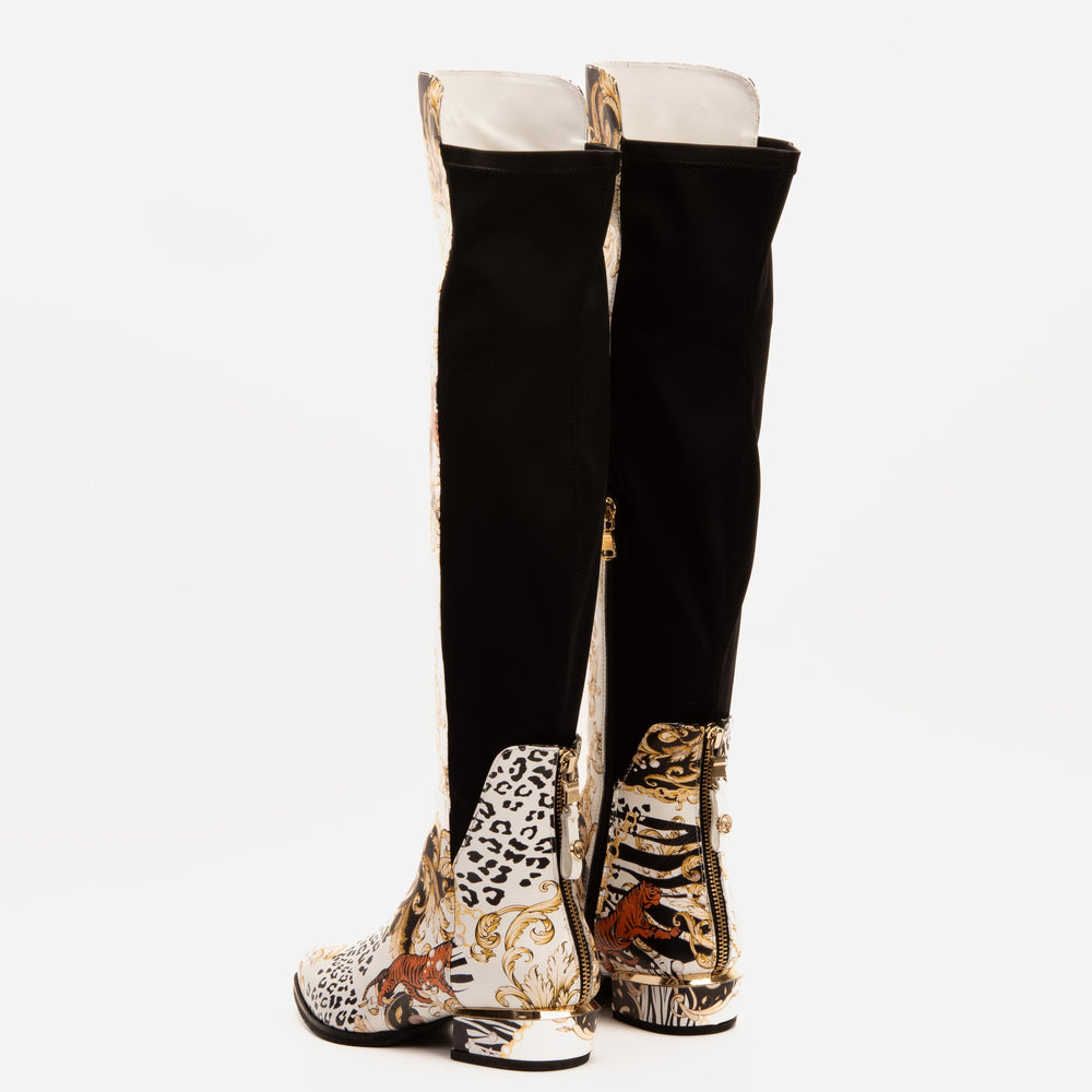 The Perugia Leather Pointy Toe Knee High Boot - Vinci Leather