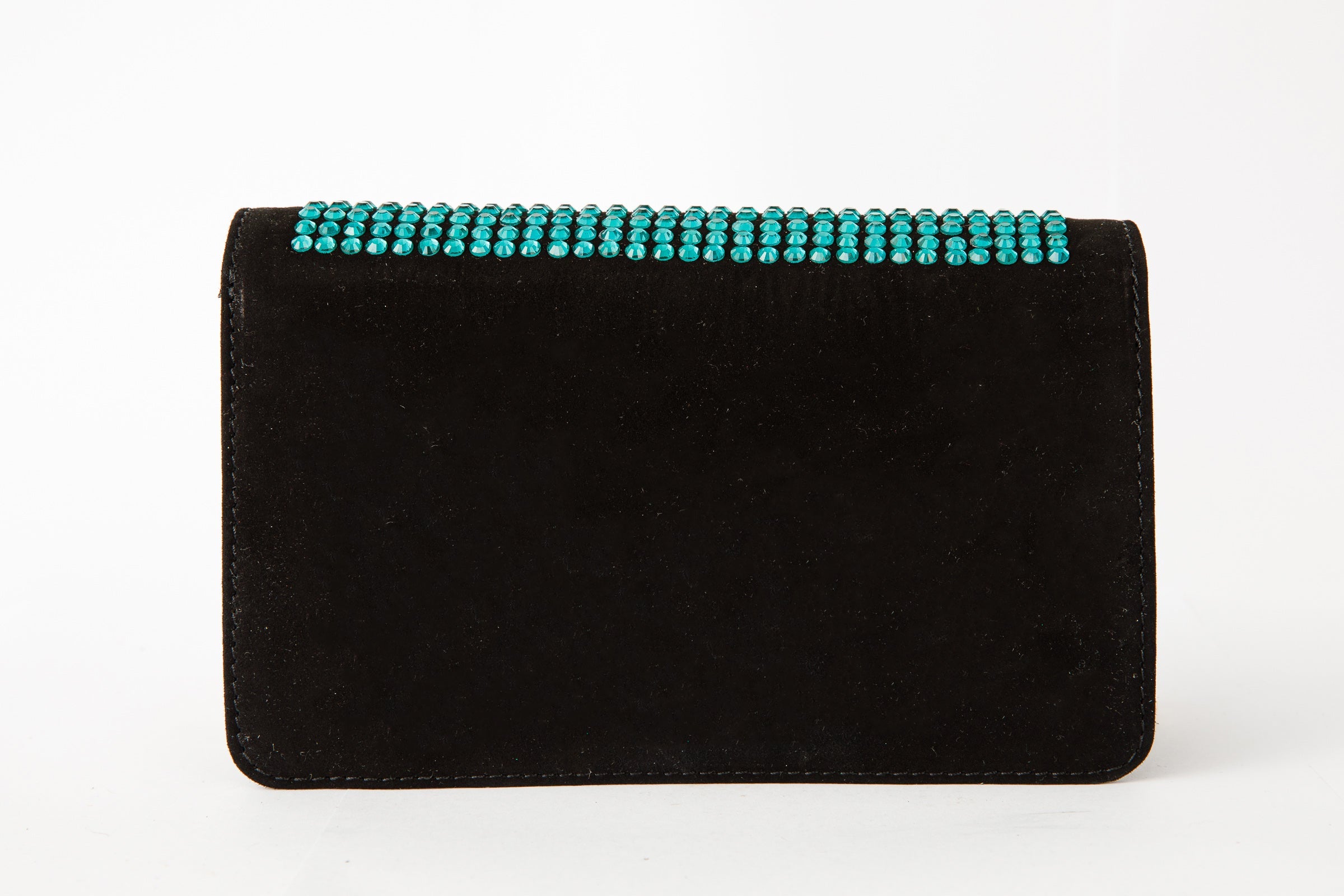 The Ailano Black Leather Glitter Handbag - Vinci Leather
