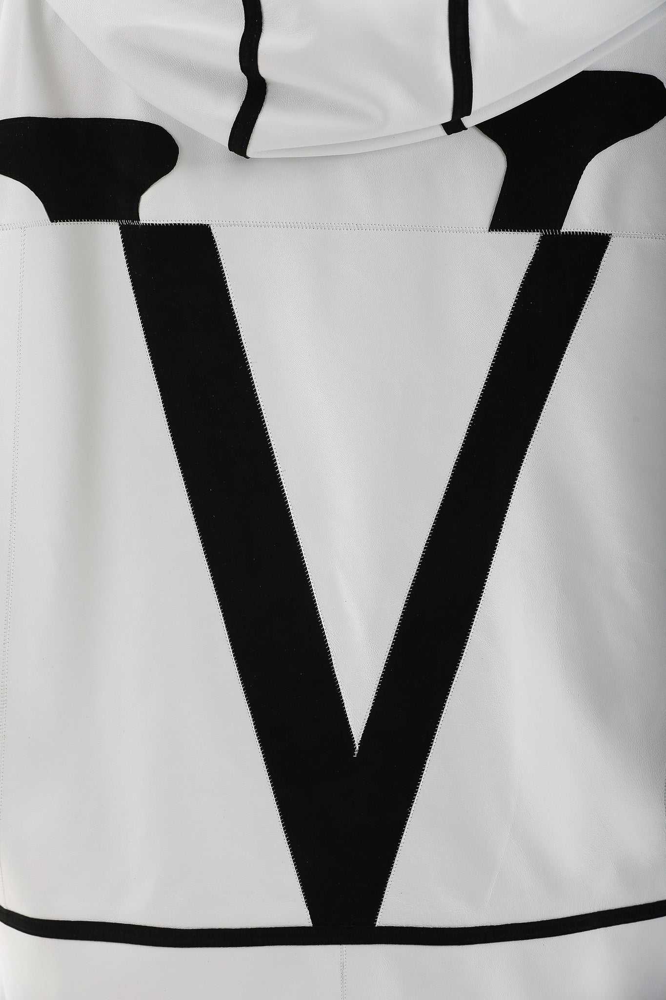 The Vega White Reversible Leather Jacket - Vinci Leather