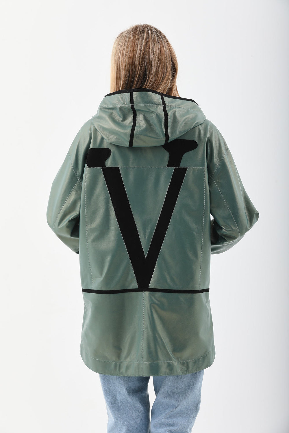 The Sage Olive Green Leather Jacket - Vinci Leather