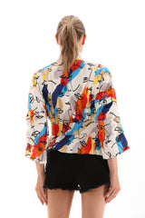 The Odessa Multicolor Leather Jacket - Vinci Leather