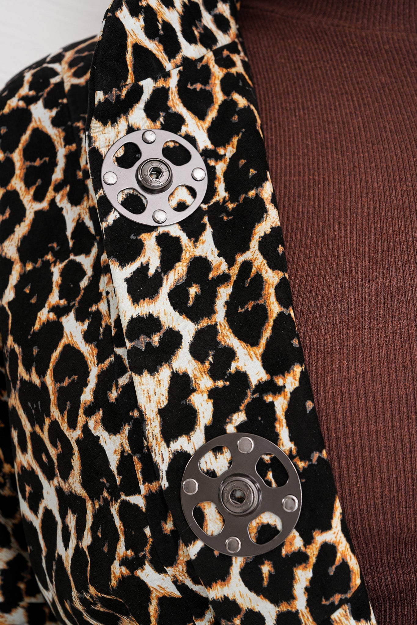 The Odessa Leopard Leather Jacket - Vinci Leather