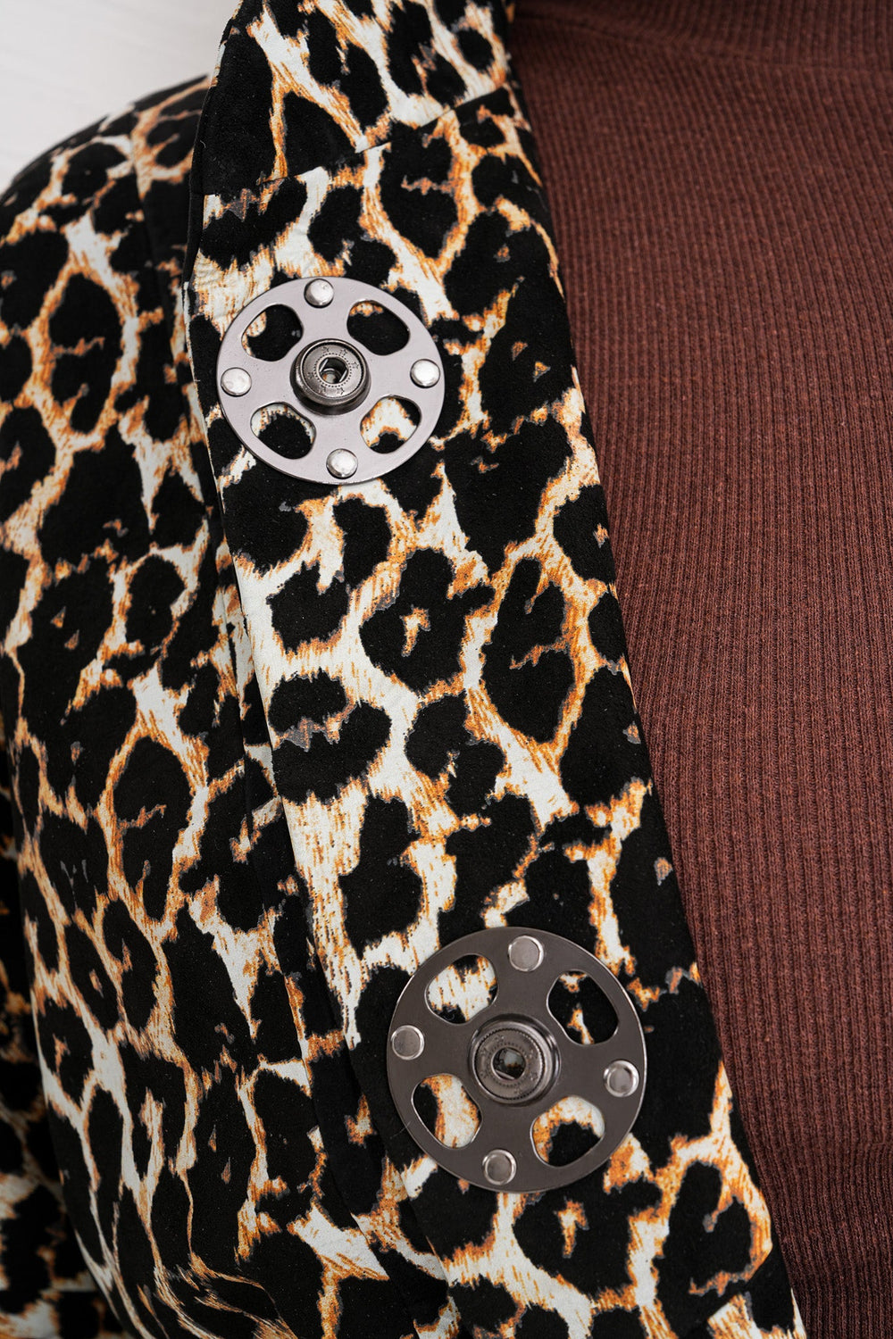 The Odessa Leopard Leather Jacket - Vinci Leather