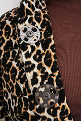 The Odessa Leopard Leather Jacket - Vinci Leather