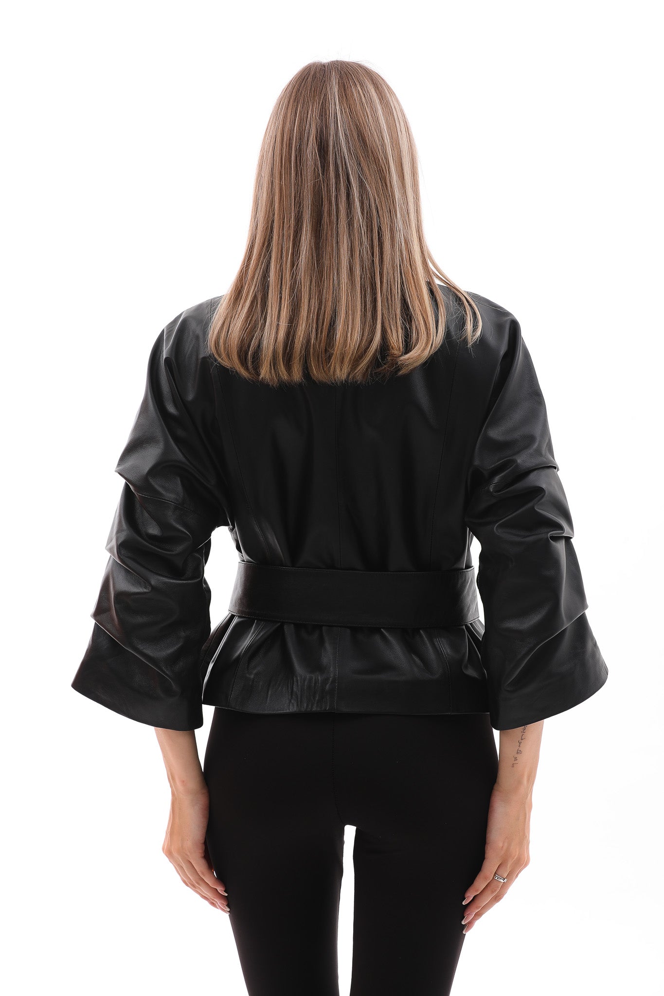 The Odessa Black Leather Jacket - Vinci Leather