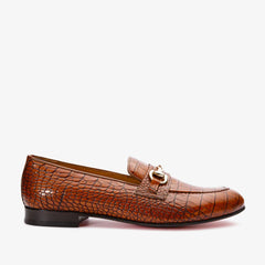 The Monaco Tan Leather Shoe Bit Loafer - Vinci Leather