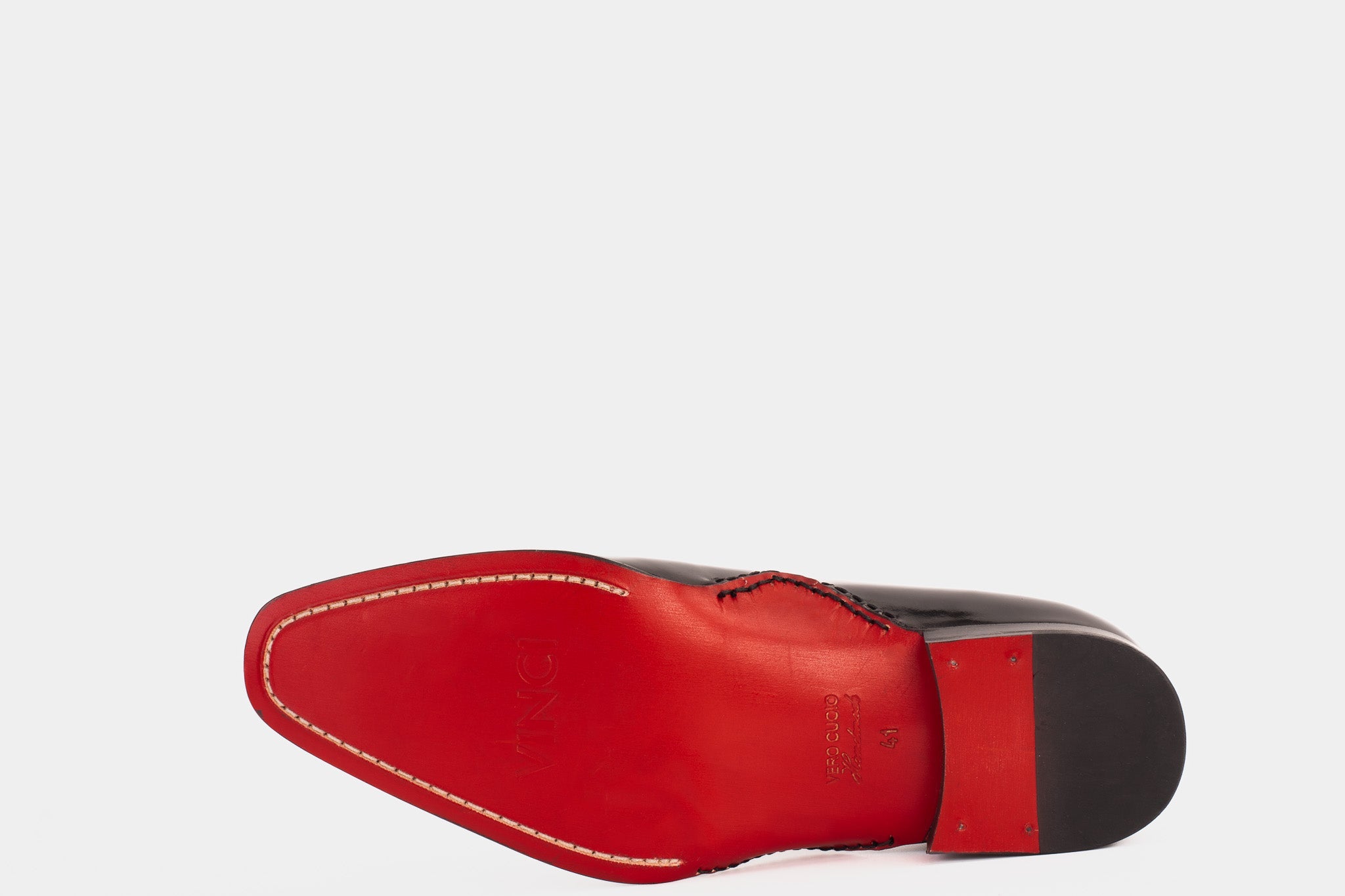 The Royal Hand Craft Black Patent Leather Plain Toe Oxford Shoe - Vinci Leather