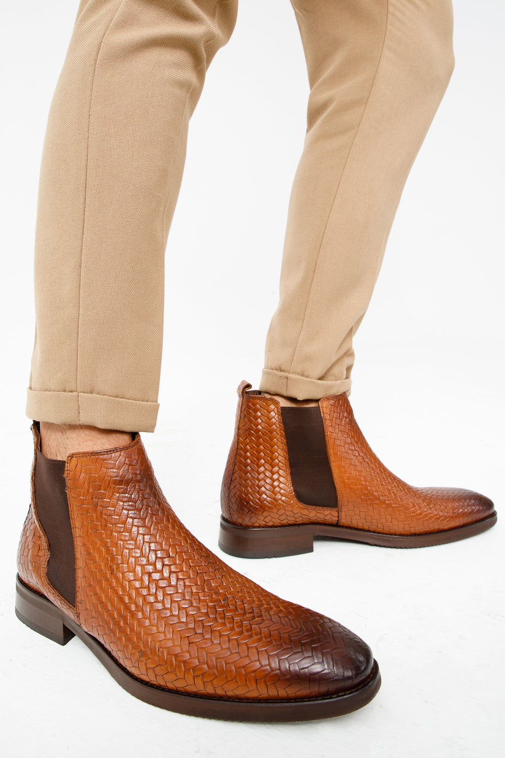 The Oslo Tan Leather Chelsea Boot - Vinci Leather
