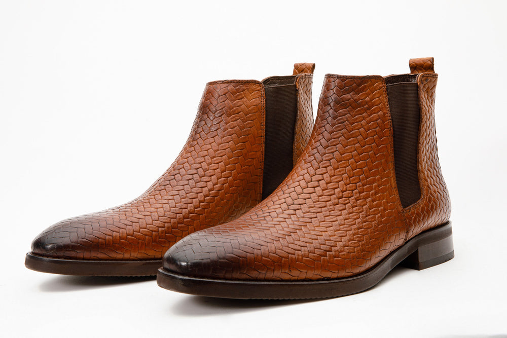 The Oslo Tan Leather Chelsea Boot - Vinci Leather