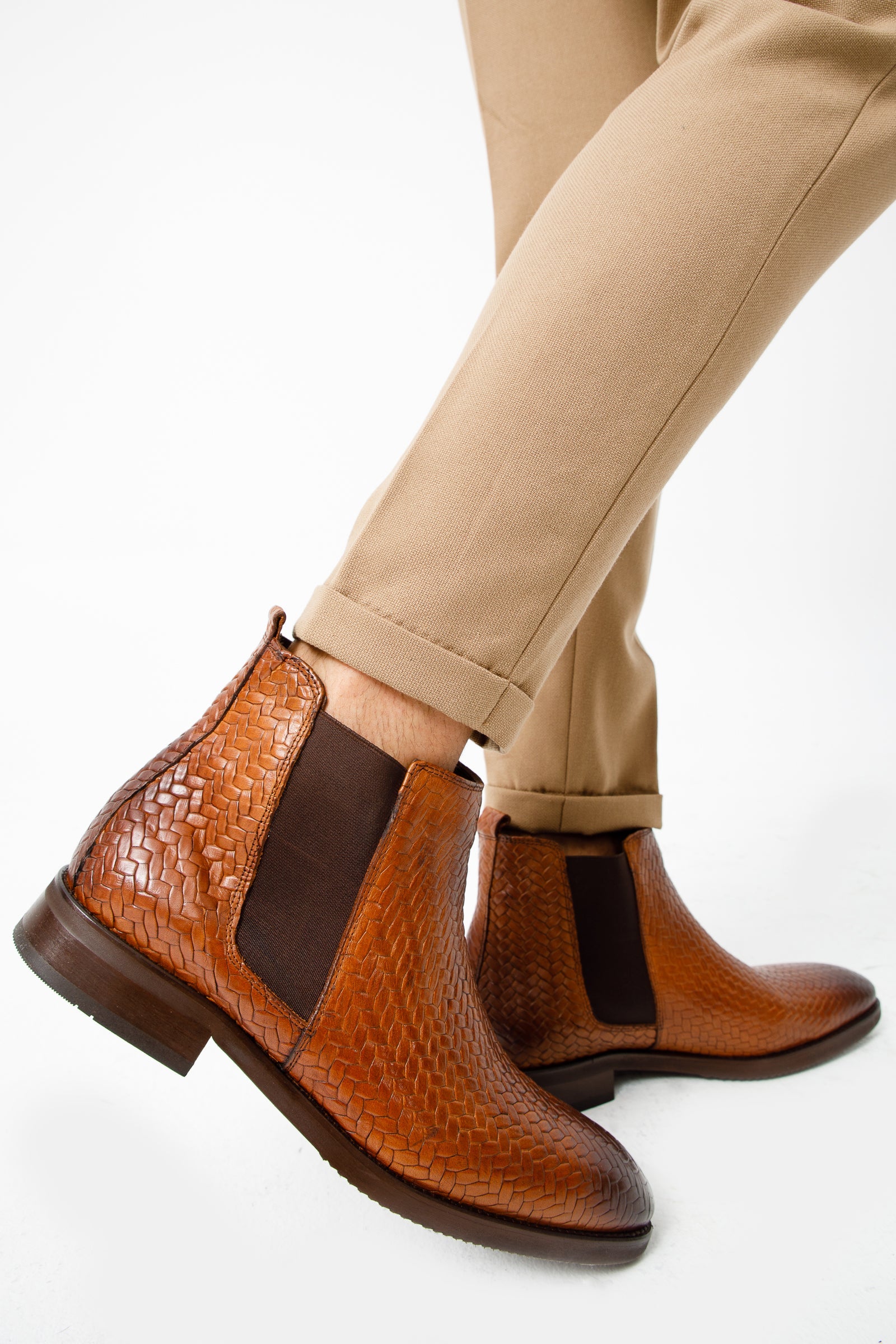 The Oslo Tan Leather Chelsea Boot - Vinci Leather