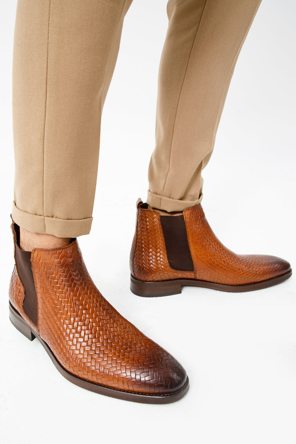 The Oslo Tan Leather Chelsea Boot - Vinci Leather