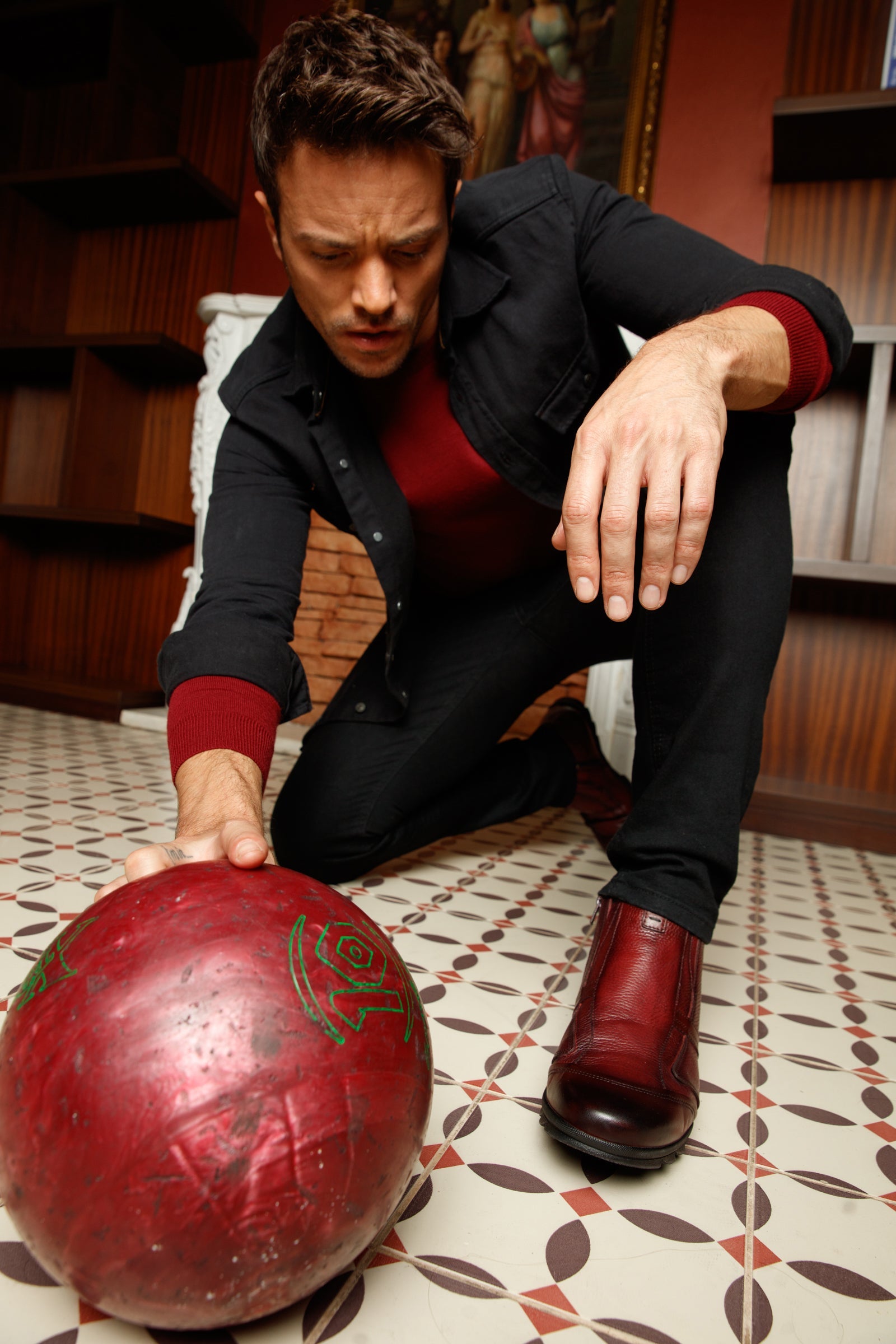 The Montreal Burgundy Leather Casual Zip-Up Ankle Boot - Vinci Leather