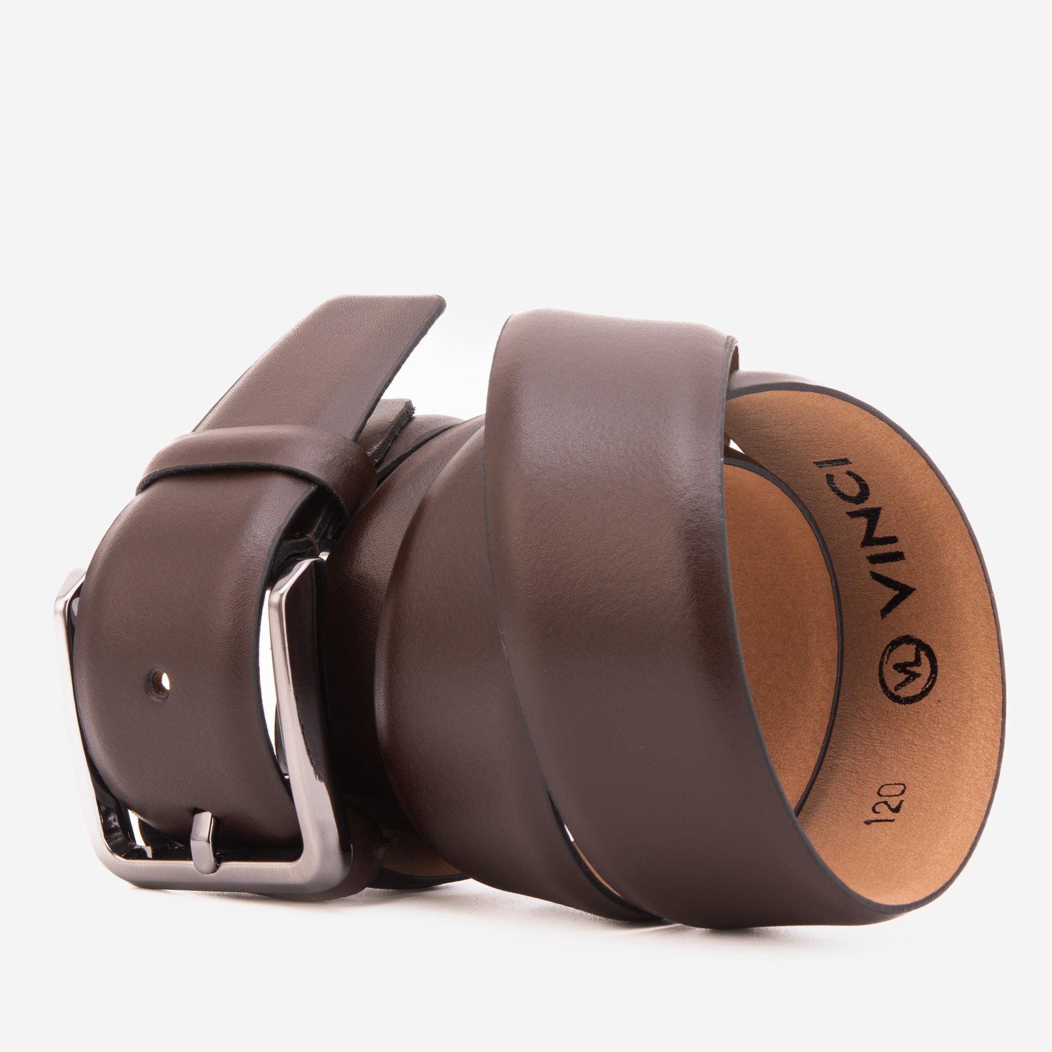 The Arcadia Brown Calfskin Belt - Vinci Leather