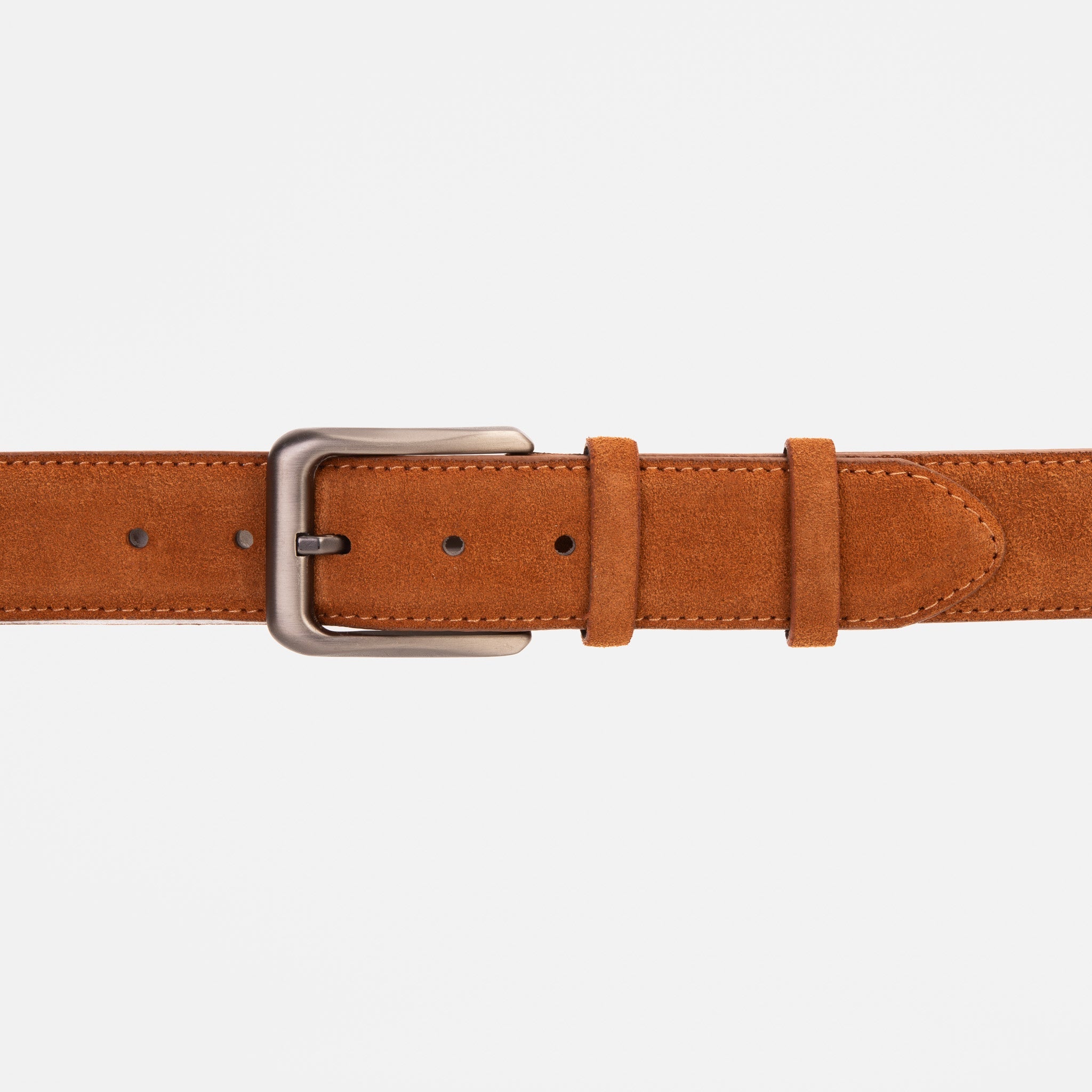 The Bari Tan Suede Leather Belt - Vinci Leather