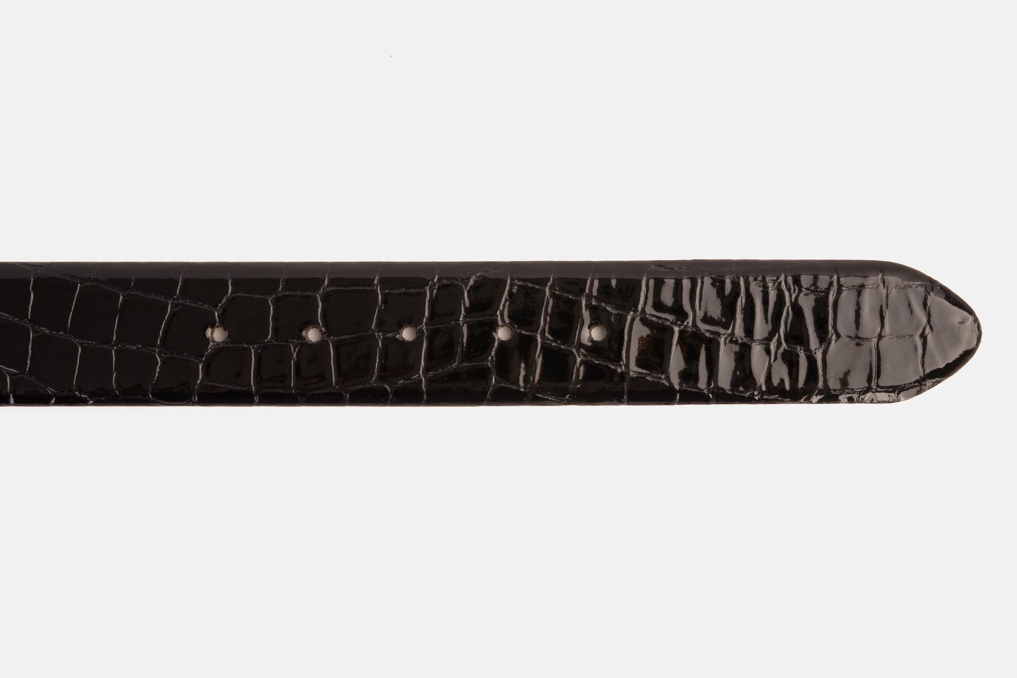 The Cordova Black Patent Leather Belt - Vinci Leather