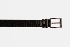 The Cordova Black Patent Leather Belt - Vinci Leather