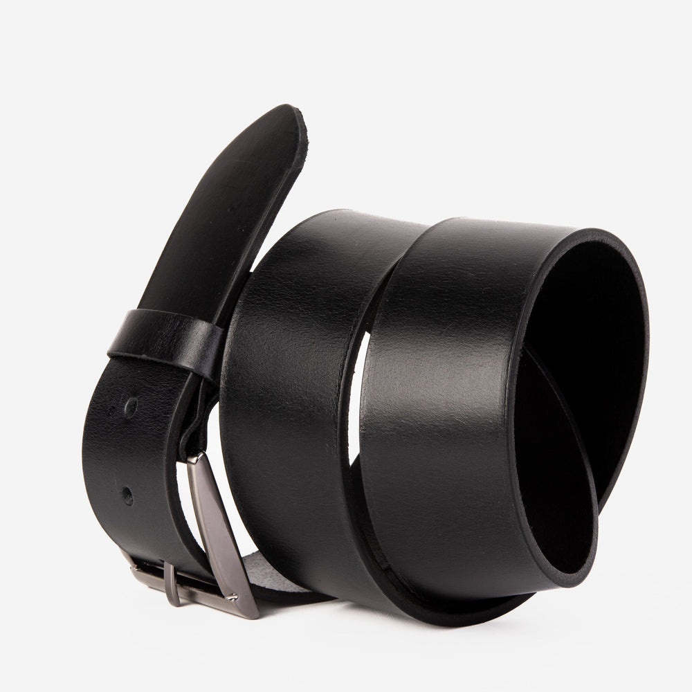 The Prime Black Leather Belt - Vinci Leather