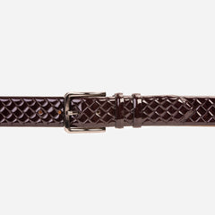 The Rico Burgundy Color Calfskin Belt - Vinci Leather