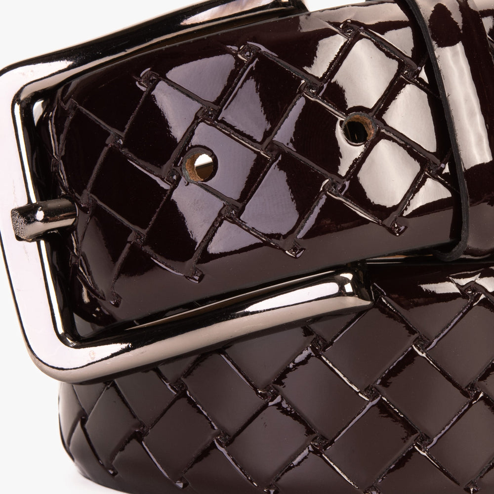 The Rico Burgundy Color Calfskin Belt - Vinci Leather