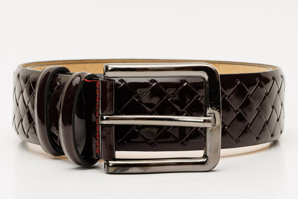 The Rico Burgundy Color Calfskin Belt - Vinci Leather
