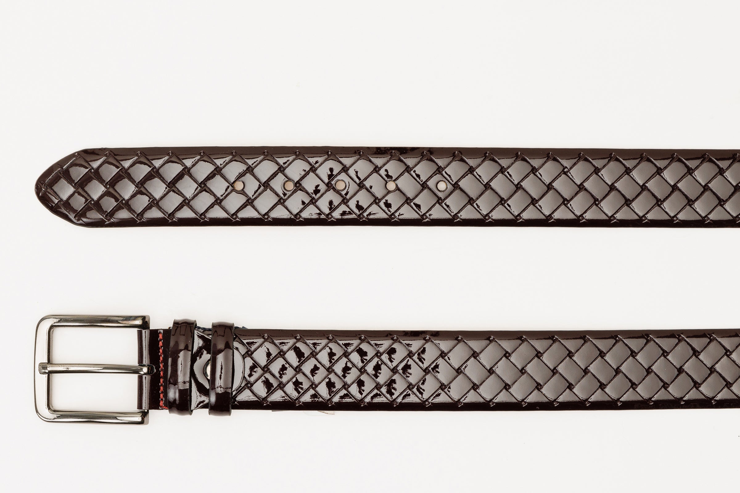 The Rico Burgundy Color Calfskin Belt - Vinci Leather