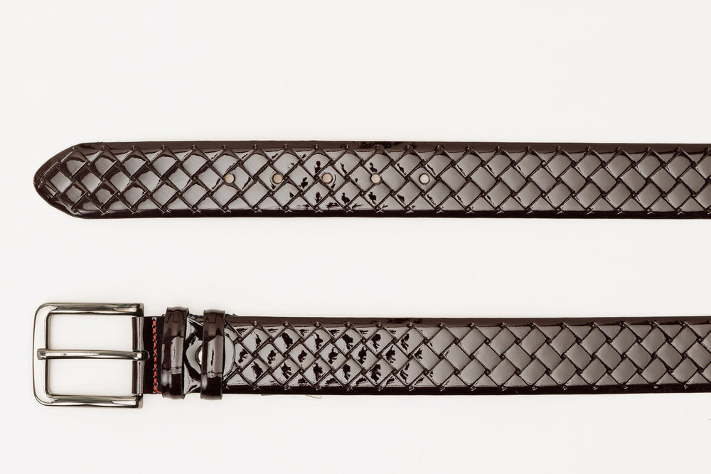 The Rico Burgundy Color Calfskin Belt - Vinci Leather