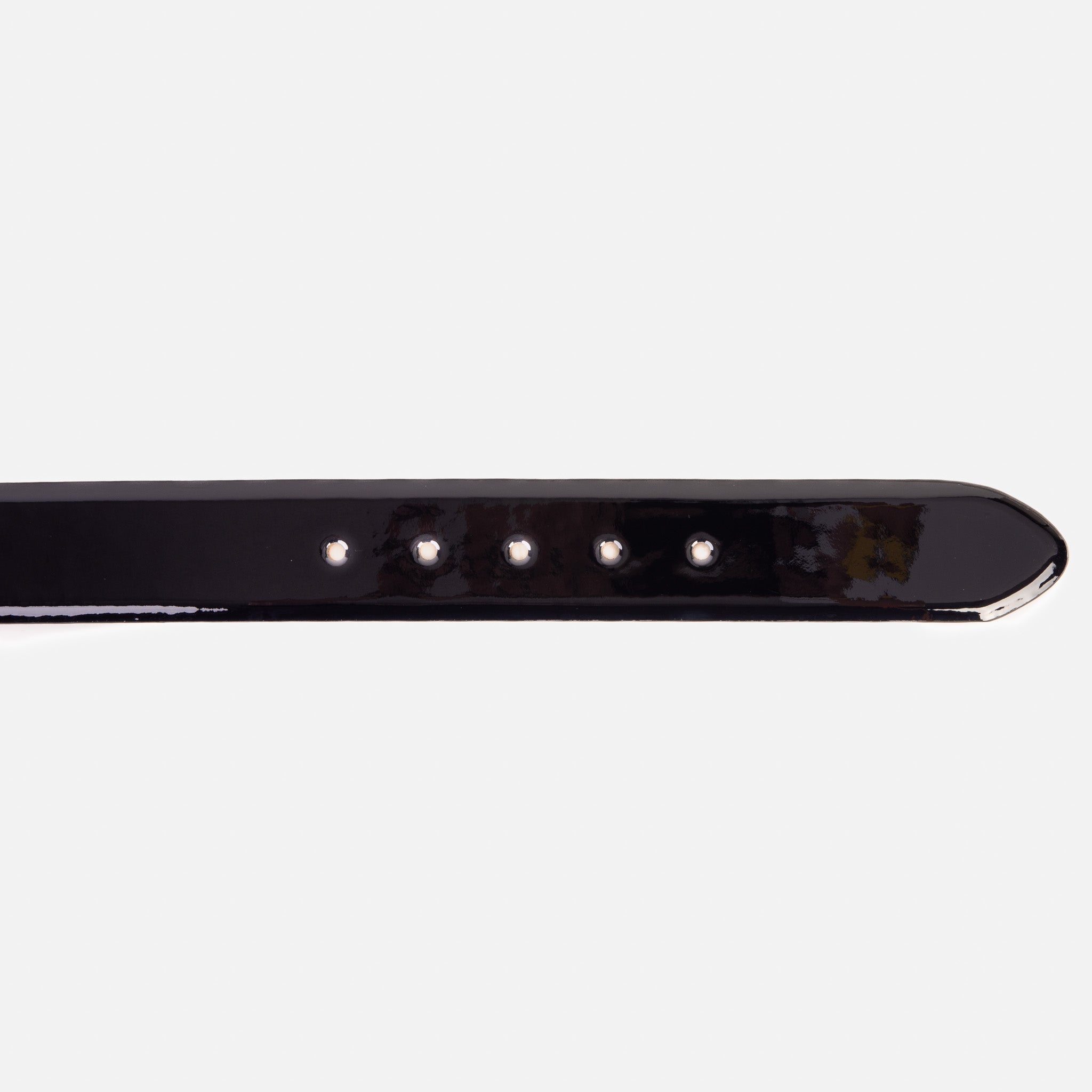 The Dodoma Navy  Patent Leather Belt - Vinci Leather