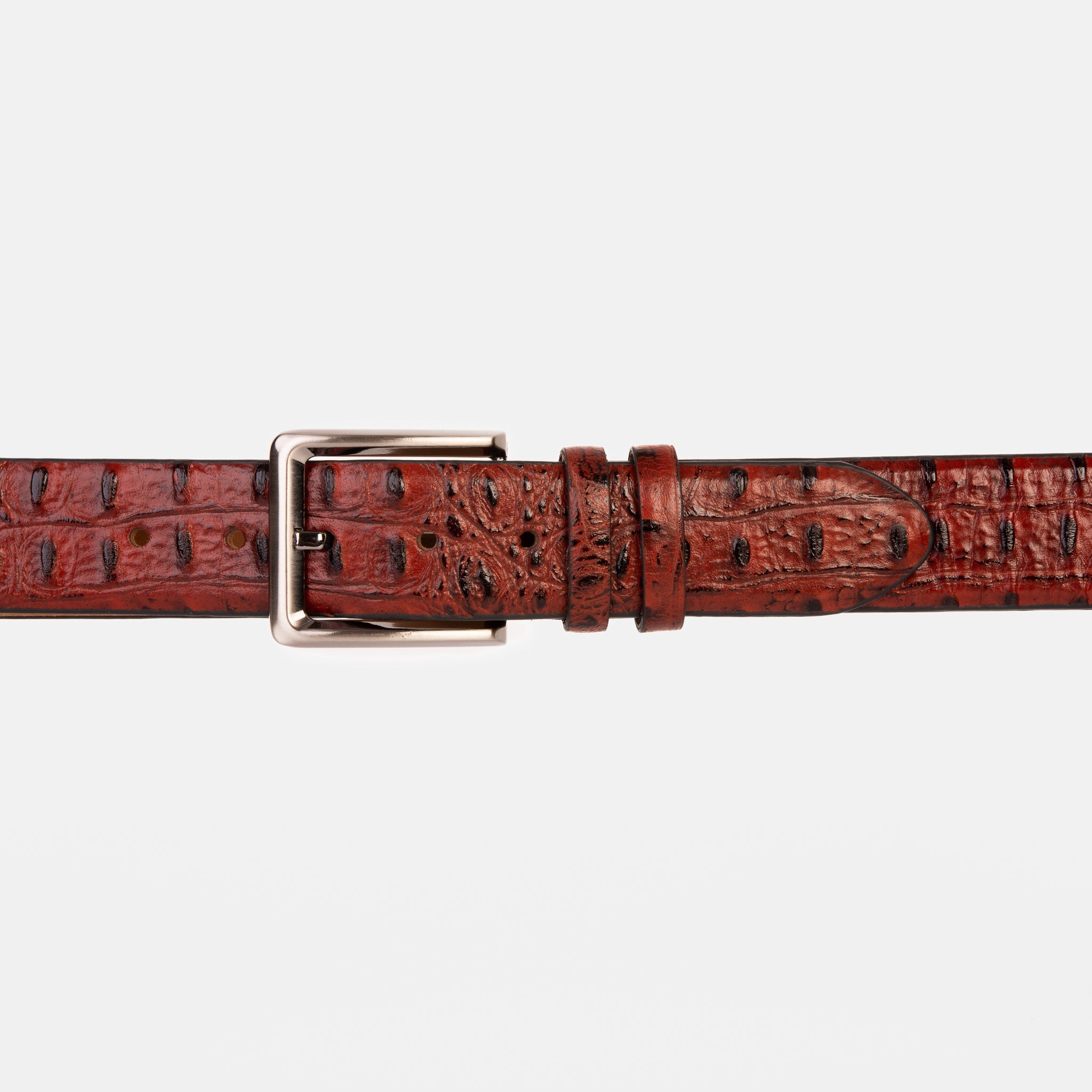 The Savamala Burgundy Leather Belt - Vinci Leather