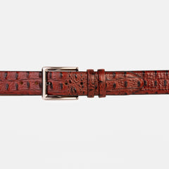 The Savamala Burgundy Leather Belt - Vinci Leather
