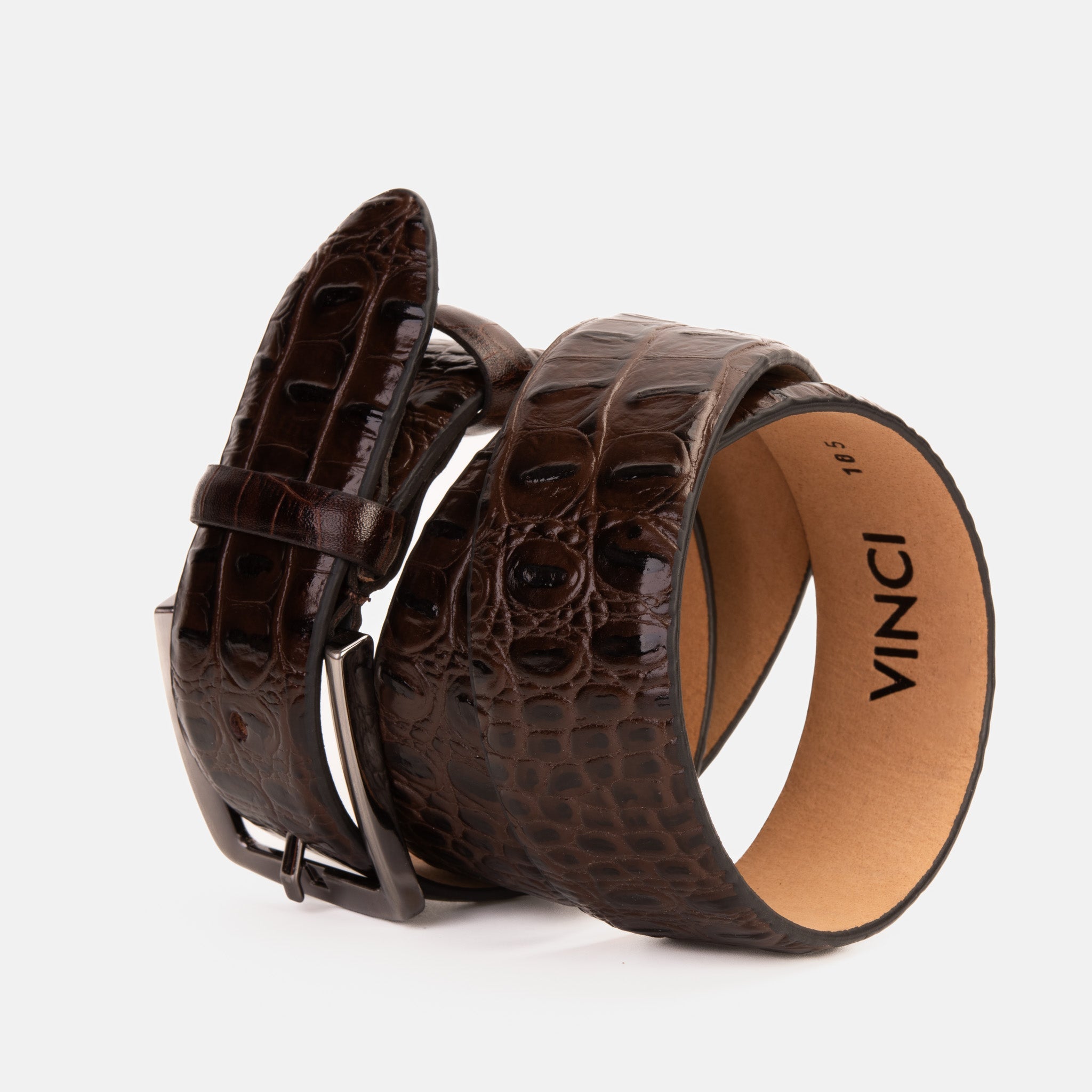 The Bomba Brown Leather Belt - Vinci Leather