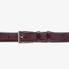 The Everest Rockwell BurgundyLeather Belt - Vinci Leather