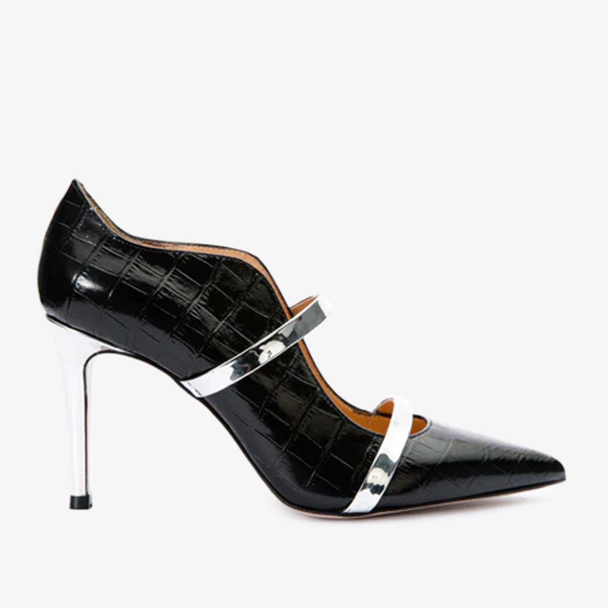 The Annapolis Black Patent Leather Pump Shoe - Vinci Leather