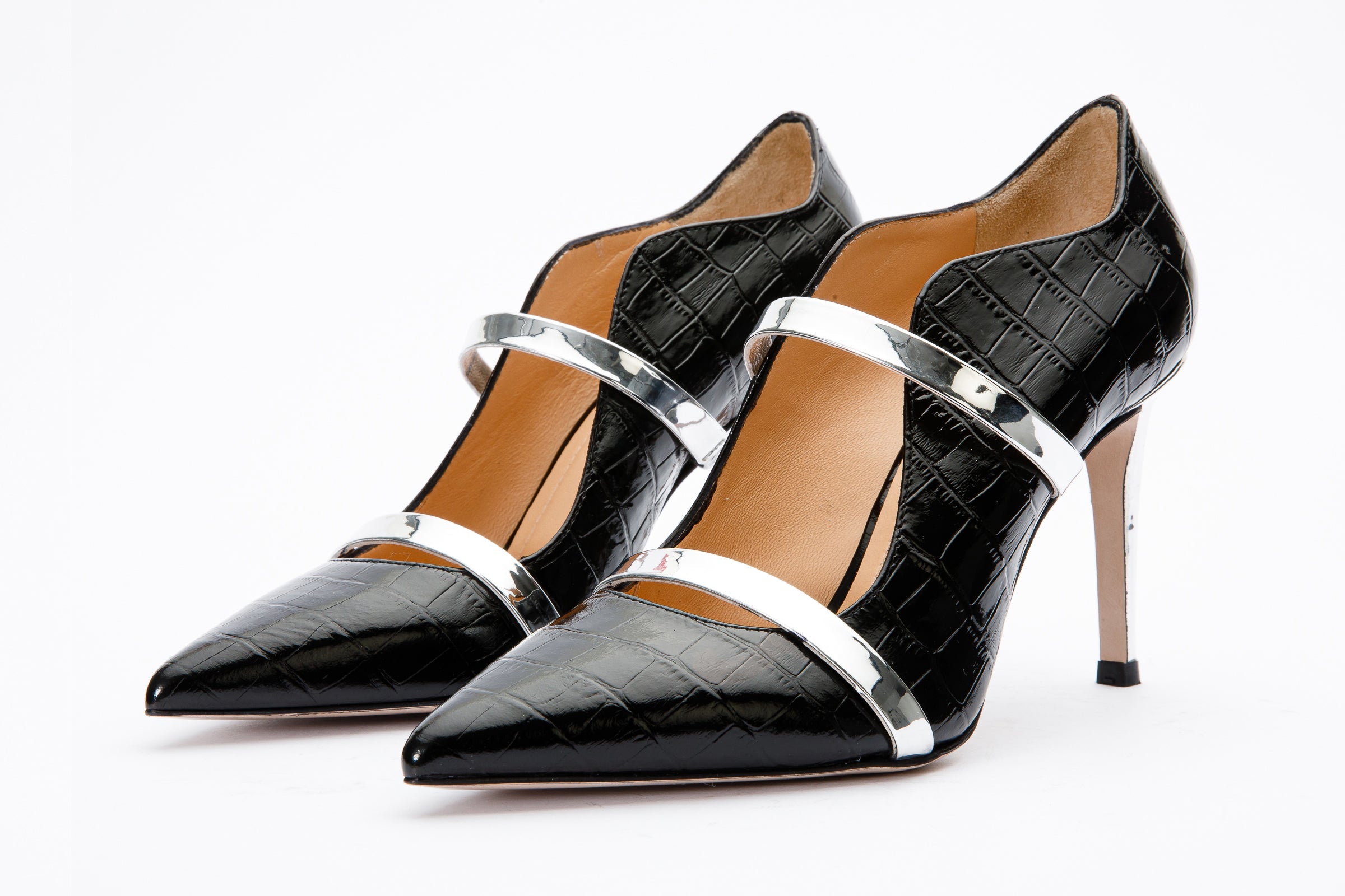The Annapolis Black Patent Leather Pump Shoe - Vinci Leather